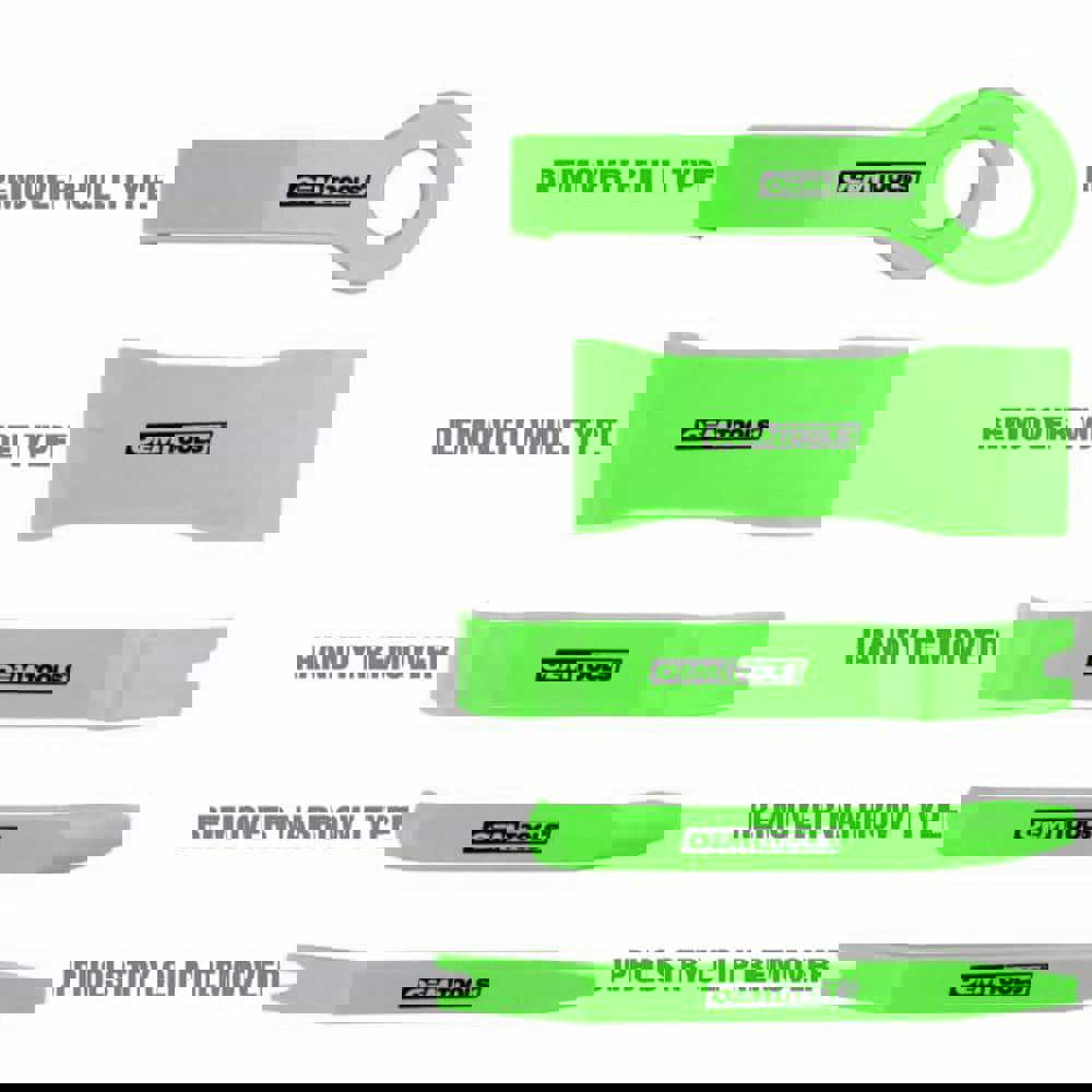 Automotive Hand Tools & Sets; Tool Type: Trim Fastener & Molding Removal Tool Kit ; Color: High-Visibility Lime ; Material: Nylon; Plastic ; Includes: Pull Type Remover; Wide Type Remover; Handy Remover; Narrow Type Remover; Upholstery Remover